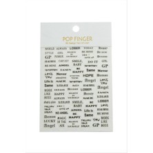 Zero Land Storozde Yazılı Tattoo Dövme Sticker - Beyaz