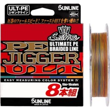 Sunline PE Jigger İp Misina MULTI COLOR 0.128 - 300MT - 4.5KG