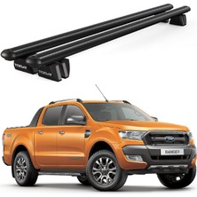 Today Auto Pençe Ford Ranger Ara Atkı (2012 ve Sonrası) Uyumlu Siyah Ara Atkı Port Bagaj Tavan Barı