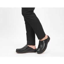 Vetro S001 Çift Taban Kaymaz Poliüretan Suni Deri Sabo Terlik