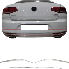 Ack Dizayn Volkswagen Passat B8/b8,5 2015+ Arka Tampon Çıtası 3pcs A+ Paslanmaz Çelik