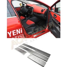 Ack Dizayn Renault Clio 4 2012+ Krom Kapı Eşiği A+ Paslanmaz Çelik