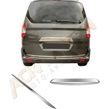Ack Dizayn Ford Courier 2014-2023 2'li Arka Krom Set (Bagaj Çıtası+Bagaj Alt Çıtası) A+