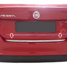 Ack Dizayn Fiat Egea Sedan 2015+ Araca Özel Krom Bagaj Alt Çıtası Paslanmaz Çelik A+