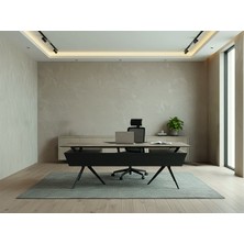 Nehir Ofis Mobilyaları Space Etajerli Makam Yönetici Ofis Masa Takımı