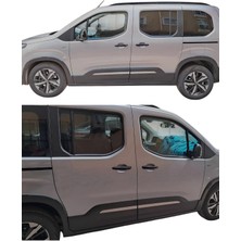 Ack Dizayn Peugeot Rifter 2018+ Araca Özel Üretim Krom Yan Kapı Çıtası A+ Paslanmaz Çelik