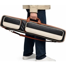 Pusula Oyun Elegance Bilardo Istaka Taşıma Çantası Deri - 4 Dip ve 8 Şaft Taşıma Kapasitesi