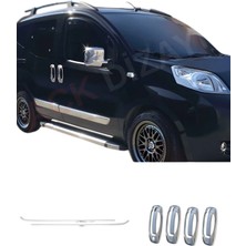 Ack Dizayn Fiat Fiorino Araca Özel Krom Cam Çıtası + Krom Kapı Kol 2'li Set Paslanmaz Çelik A+