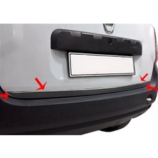 Ack Dizayn Dacia Duster 2009-2017 Araca Özel Krom Bagaj Alt Çıtası Paslanmaz Çelik A+