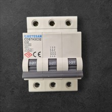 Metesan 3X32A C Tipi W Otomat Sigorta