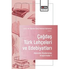 Eğitim Yayınevi Çağdaş Türk Lehçeleri ve Edebiyatları Alanında Uluslararası Araştırmalar 1