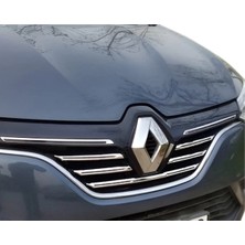 Ack Dizayn Renault Megane 4 2016-2020 Araca Özel Krom Ön Panjur A+