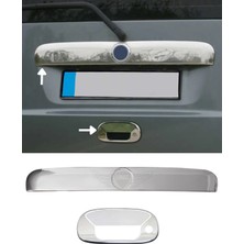 Ack Dizayn Fiat Doblo 2000-2010 2'li Arka Krom Set Bagaj Çıtası + Bagaj Açma Krom A+