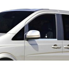Ack Dizayn Mercedes Vito 2003-2014 Araca Özel Krom Cam Alt Çıtası A+