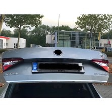 Ack Dizayn Skoda Superb 2015-2022 Araca Özel Krom Bagaj Alt Çıtası Paslanmaz Çelik A+