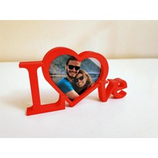 Love Yazılı Fotoğraf Çerçevesi – Sevgiliye Özel 3D Baskı Hediye