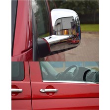 Ack Dizayn Volkswagen Transporter T5 2003-2010 Araca Özel Abs Ayna Kapağı + Krom Kapı Kol A+ Paslanmaz