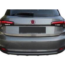 Ack Dizayn Fiat Egea Cross 2020+ Araca Özel Krom Bagaj Alt Çıtası A+ Paslanmaz Çelik