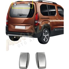 Ack Dizayn Rifter/combo/berlingo/proace Arka Krom Menteşe Kapağı A+ Paslanmaz