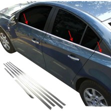 Ack Dizayn Chevrolet Cruze 2009+ Araca Özel Krom Cam Alt Çıtası A+
