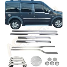 Ack Dizayn Ford Connect 2003-2014 5'li Yan Krom Seti (Yan Kapı-Cam Çıtası-Kilit Açma-Depo Kapağı-Kapı Kolu) A+