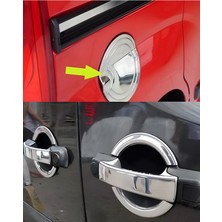 Ack Dizayn Fiat Doblo 2000-2010 Krom Kapı Kol + Krom Depo Kapağı 2'li Set A+