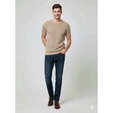 Centilmen Kip Triko Yuvarlak Yaka T-Shirt 10003