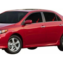 Ack Dizayn Toyota Corolla 2007-2012 Araca Özel Krom Cam Alt Çıtası A+