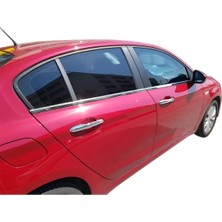 Ack Dizayn Fiat Egea Sd-Hb-Cross Geniş Tip Araca Özel Krom Cam Alt Çıtası A+