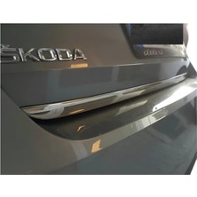 Ack Dizayn Skoda Octavia 2013-2018 Araca Özel Krom Bagaj Alt Çıtası Paslanmaz Çelik A+