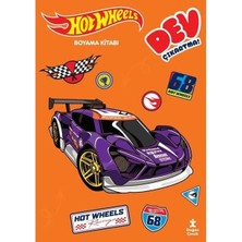 Doğan Çocuk Hot Wheels   Dev Çıkartmalı Boyama Kitabı