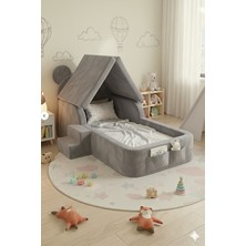 Saby Bebekler ve Çoçuklar Için Tedy 70 x 130 Yataklı Modüler Sünger Oyun Parklı Beşik ve Park Yatak