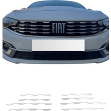 Ack Dizayn Fiat Egea 2020+ Makyajlı Kasa Sd/hb/cross/stw Ön Panjur Kromu Diamond Model 8pcs