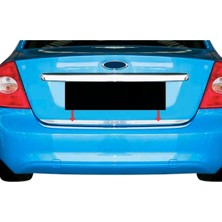 Ack Dizayn Ford Focus 2 Sedan 2005-2010 Araca Özel Krom Bagaj Alt Çıtası Paslanmaz Çelik A+