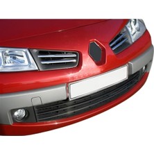 Ack Dizayn Renault Megane 2 2006-2010 Araca Özel Krom Ön Panjur A+ 4 Parça