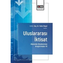 Eğitim Yayınevi Uluslararası Iktisat Alanında Uluslararası Araştırmalar 3