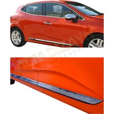 Ack Dizayn Renault Clio 5 2'li Krom Set (Yan Kapı Çıtası-Cam Çerçevesi Tamtur) A+ Paslanmaz