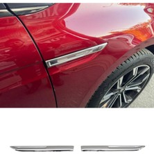 Ack Dizayn Renault Megane 4 2020 Üzeri Araca Özel Çamurluk Kromu A+ Paslanmaz Çelik