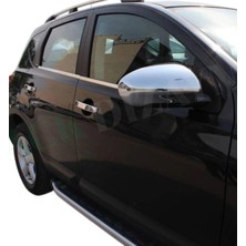 Ack Dizayn Nissan Qashqai 2007-2014 Araca Özel Abs Krom Ayna Kapağı + Kapı Kol Paslanmaz Çelik A+ Sensörsüz
