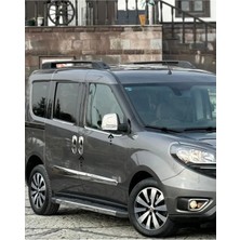 Ack Dizayn Fiat Doblo 2010-2021 Araca Özel Krom Kapı Kolu + Krom Ayna Kapağı Set Paslanmaz Çelik