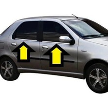 Ack Dizayn Fiat Albea 2002-2012 Araca Özel Krom Cam Alt Çıtası A+