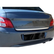 Ack Dizayn Peugeot 301 2012+ Araca Özel Krom Bagaj Alt Çıtası Paslanmaz Çelik A+