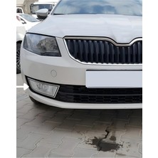 Ack Dizayn Skoda Octavia 2013-2018 Krom Sis Farı Çerçevesi Paslanmaz Çelik