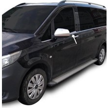 Ack Dizayn Mercedes Vito 2014+ Araca Özel Krom Cam Alt Çıtası A+