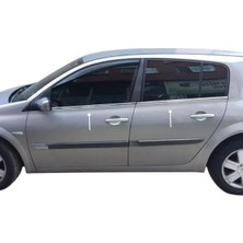 Ack Dizayn Renault Megane 2 Hb 2004-2009 Araca Özel Krom Cam Alt Çıtası A+