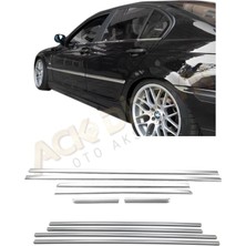 Ack Dizayn Bmw E46 2'li Premium Krom Seti Paslanmaz (Cam Çıtası-Yan Kapı Çıtası) A+