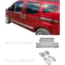 Ack Dizayn Fiorino/nemo/bipper 4'lü Yan Krom Seti (Yan Kapı Çıtası-Cam Çıtası-Sürgü Çıtası-Kapı Kol) Paslanmaz