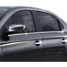 Ack Dizayn Peugeot 301 2012+ Araca Özel Krom Cam Alt Çıtası A+