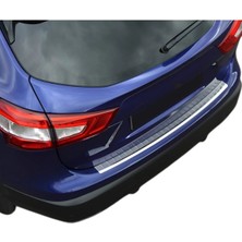 Ack Dizayn Nissan Qashqai 2014-2017 Arka Tampon Koruma Paslanmaz Çelik