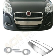 Ack Dizayn Fiat Doblo 2010-2014 Araca Özel Krom Ön Set (Ön Panjur+Sis Çerçevesi) A+